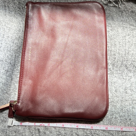 Sandro butter soft leather clutch/crossbody dual bag - Picture 8 of 8